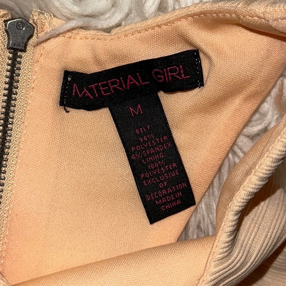 Material Girl | Peplum Zipper Back Side Cutout Lace Strap Sleeveless Tank Blouse - Picture 7 of 12